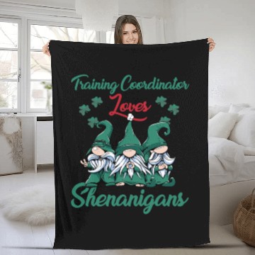 Discover Training Coordinator St. Patrick's Day Fleece Blankets