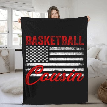 Discover New First Time Cousin To Be Baetball Us Flag Fleece Blankets