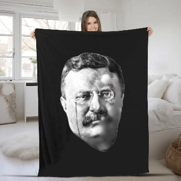 Discover President Teddy Roosevelt Fleece Blankets