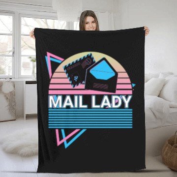 Discover Postal Service Postman Retro Fleece Blankets