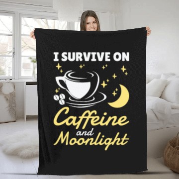 Discover Night Shift Worker Graveyard Duty Fleece Blankets