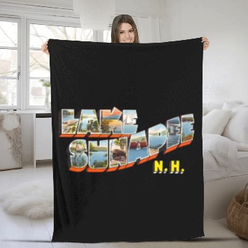 Discover Lake Sunapee New Hampshire Nh Fleece Blankets