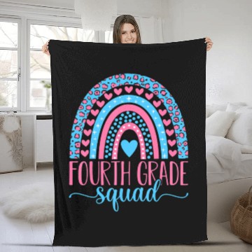 Discover Fourth Grade Squad Team 4th Grade Teacher Back To Fleece Blankets