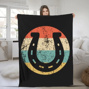 Discover Horseshoe Style Lucky Fleece Blankets