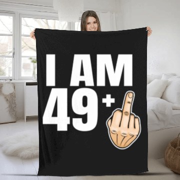 Discover 50Th Middle Finger Fleece Blankets