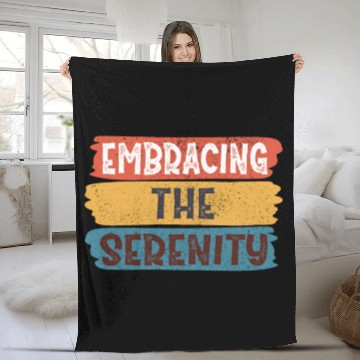 Discover Funny Life Quotes: Embracing The Serenity Fleece Blankets