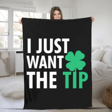 Discover Bartender St Patric Day Just The Tip For Fleece Blankets