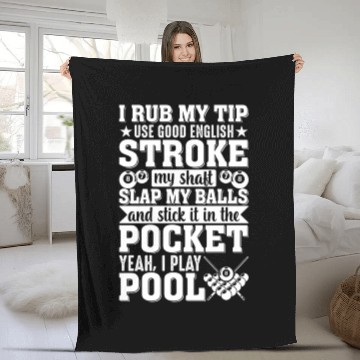 Discover Yeah I Play Pool Pool Player Billiards Dad S Fleece Blankets