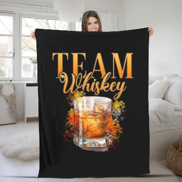 Discover Team Whiskey Stag Party Women Bartender Fleece Blankets