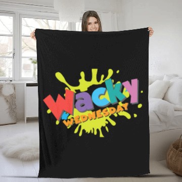 Discover Wacky Wednesday Fleece Blankets