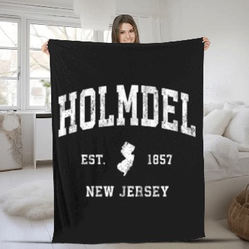 Discover Holmdel New Jersey Nj Athletic Sports Fleece Blankets