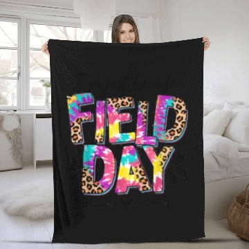 Discover I'm Just Here for Field Leopard Skin and Tie-Dye Fleece Blankets