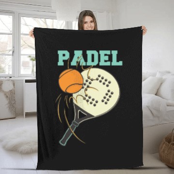 Discover Padel Tennis Paddle Paddleball Padel Platform Fleece Blankets