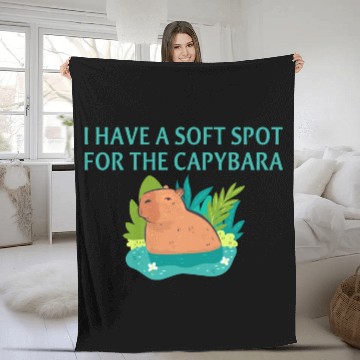 Discover I Have A Soft Spot For The Capybara Fleece Blankets