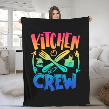 Discover Kitchen Crew Back To School Team Field Day 2022 Fleece Blankets