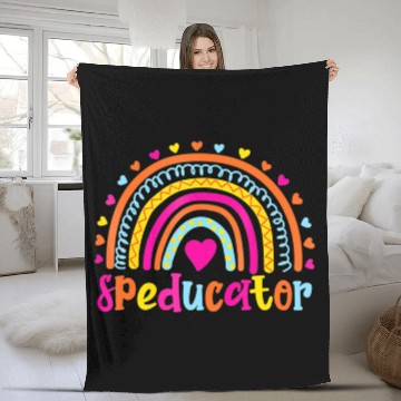 Discover Speducator Special Education Teacher Sped Ed Fleece Blankets