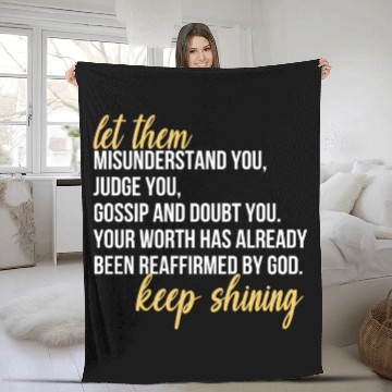 Discover Let Them Misunderstand You, Judge You, Gossip Fleece Blankets