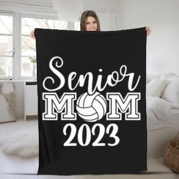 Discover Volleyball Senior Mom 2023 Back To School 2023 Fleece Blankets