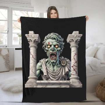 Discover Lord zombie. Marble zombie artistic Fleece Blankets