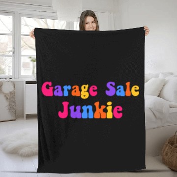 Discover Garage Sale Junkie ice cream Fleece Blankets