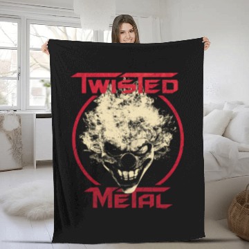 Discover Twisted Metal Sweet Tooth Circle Fleece Blankets