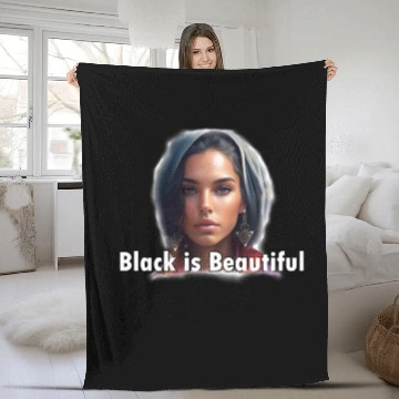 Discover Black is Beautiful Fleece Blankets