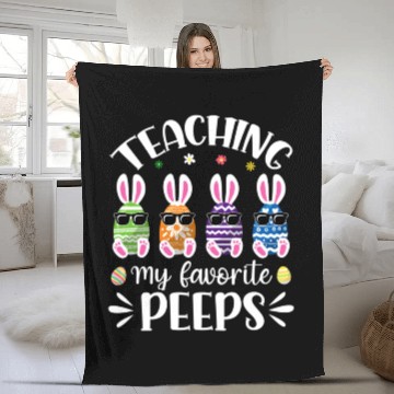 Discover Teaching My Favorite Peeps Easter Day Teacher Fleece Blankets