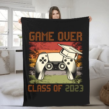Discover Game Over Class Of 2023 Senior 2023 School Fleece Blankets