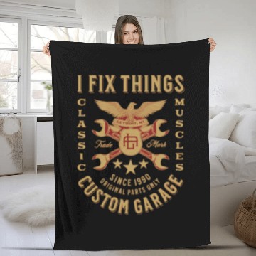 Discover Trust Me I Am A Mechanic Fleece Blankets
