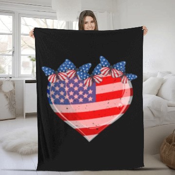 Discover Patriotism Merica Pride US Patriots USA Fan Fleece Blankets