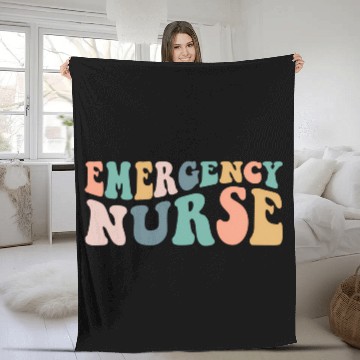 Discover Groovy Er Nurse Emergency Room Nurse School Wo Fleece Blankets