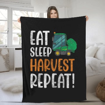 Discover Farmer Field Worker Harvest Time Vegetable Fleece Blankets