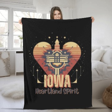 Discover IOWA Heartland Spirit Fleece Blankets