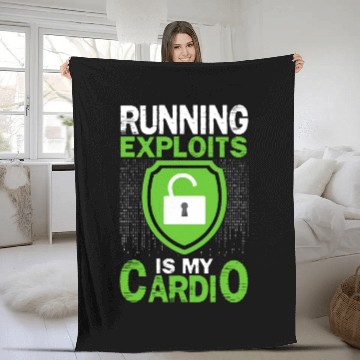 Discover Cyber Security Hacking IT Fleece Blankets