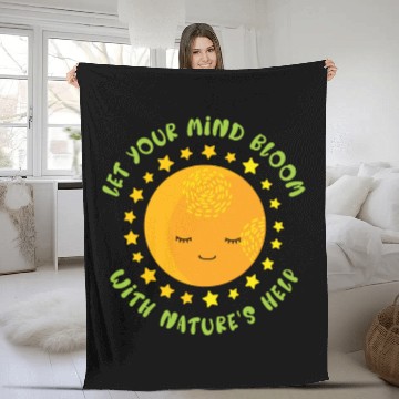 Discover Mental Health Nature Environment Health Awareness Fleece Blankets