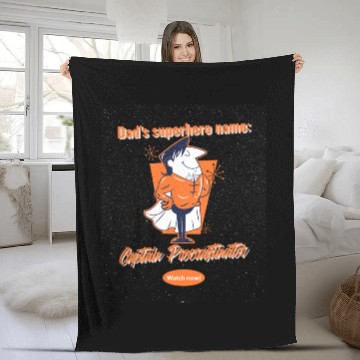 Discover Superhero Dad Fleece Blankets
