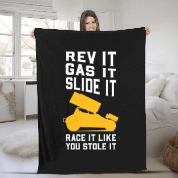Discover Sprint Car Racing Fleece Blankets