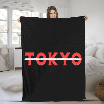 Discover Tokyo Fleece Blankets