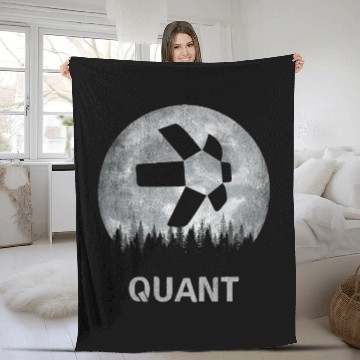 Discover Vintage QUANT Coin in The Moon Fleece Blankets