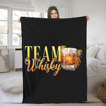 Discover Team Whisky Stag Party Women Bartender Fleece Blankets