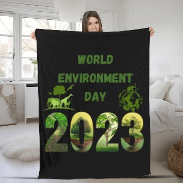 Discover World Environment Day Fleece Blankets