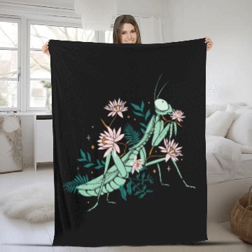 Discover Entomology Entomologists Insect Lover Floral Fleece Blankets