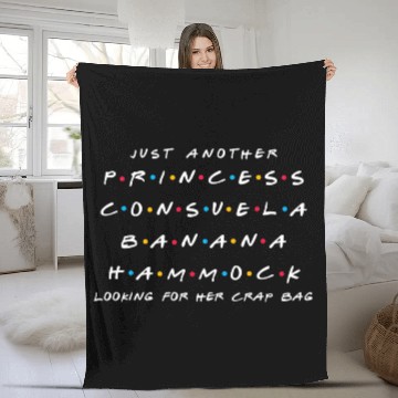Discover Just Another Princess Consuela Banana Hammock Fleece Blankets