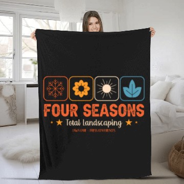 Discover Four Season Total Landscaping Lawn Care Ladscape A Fleece Blankets