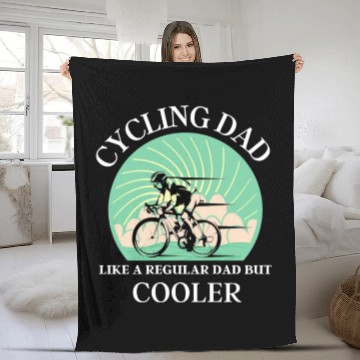 Discover Father s day cycling Fleece Blankets