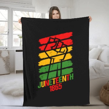 Discover Juneteenth 1865 Vintage Wo Fleece Blankets
