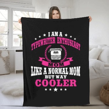 Discover Typewriter Enthusiast Mom Mother's Day Fleece Blankets