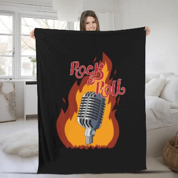 Discover Rock & Roll Fleece Blankets