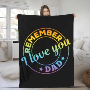 Discover Remember I Love You Dad - Happy Father's Day Fleece Blankets
