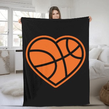 Discover I love Basketball Players Fleece Blankets
